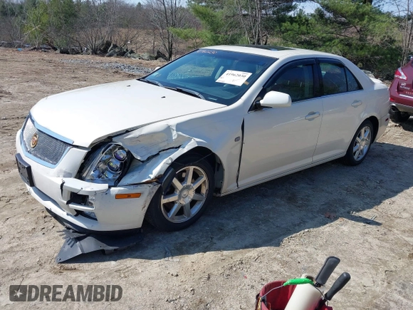 2005 Cadillac STS with VIN 1G6DW677950158899, listed as a IAAI auction lot 41962030 with 150,185 mi miles. Bid and sale history available at carsss.com. Image 2.