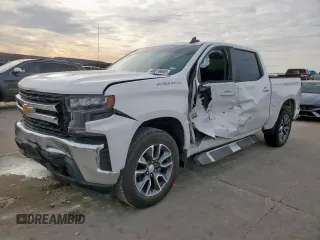 2020 Chevrolet Silverado 1500 LT with VIN 3GCPWCED8LG265694, listed as a Copart auction lot 48019665 with 0 mi miles and Salvage Title. Bid and sale history available at carsss.com. Image 1.