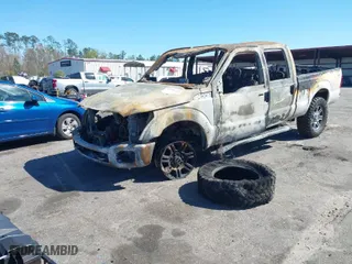 2015 Ford Super Duty F-250 SRW Lariat with VIN 1FT7W2BT3FED73660, listed as a IAAI auction lot 41742257 with 1 mi miles. Bid and sale history available at carsss.com. Image 2.