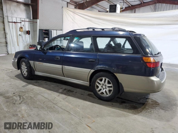 2002 Subaru Legacy Outback with VIN 4S3BH675X26654168, listed as a Copart auction lot 62105265 with 128,058 mi miles and Clean title. Bid and sale history available at DreamBid. Image 2.