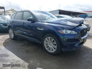 2018 Jaguar F-PACE 25t Premium with VIN SADCJ2FX9JA274582, listed as a IAAI auction lot 41809189 with 54,087 mi miles. Bid and sale history available at carsss.com. Image 1.
