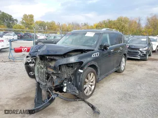 2012 Infiniti QX56 7-passenger with VIN JN8AZ2NE4C9018483, listed as a IAAI auction lot 40728140 with 145302 miles. Bid and sale history available at carsss.com. Image 17.