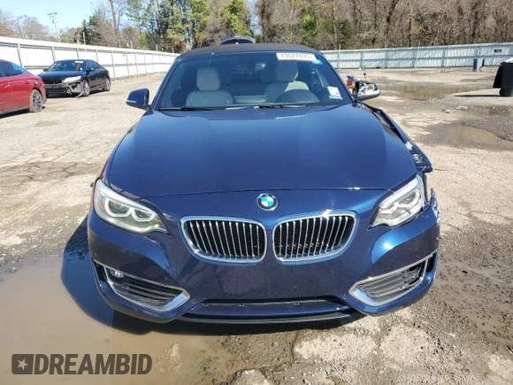 2017 BMW 2 Series 230i with VIN WBA2K9C39HV647568, listed as a Copart auction lot 43027895 with 51,258 mi miles and Salvage title. Bid and sale history available at DreamBid. Image 5.