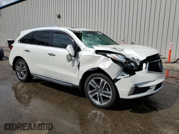 2018 Acura MDX Advance with VIN 5J8YD3H93JL000409, listed as a Copart auction lot 51429575 with 41,359 mi miles and Non Repairable. Bid and sale history available at carsss.com. Image 4.