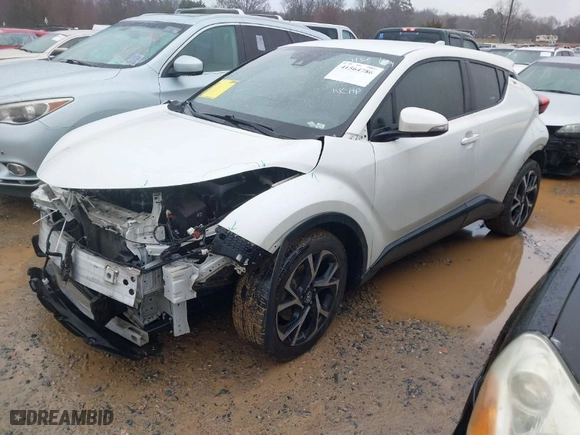 2019 Toyota C-HR XLE with VIN NMTKHMBX4KR080517, listed as a IAAI auction lot 41564786 with 102,508 mi miles. Bid and sale history available at carsss.com. Image 2.