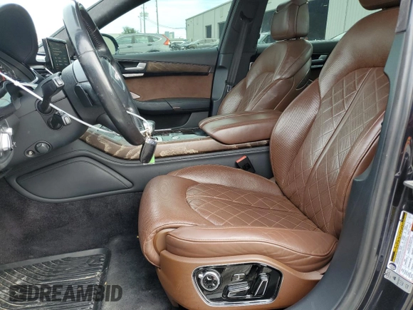 2015 Audi A8 L 4.0T with VIN WAU32AFD1FN000783, listed as a Copart auction lot 89306805 with 115,241 mi miles and Salvage Title. Bid and sale history available at carsss.com. Image 7.