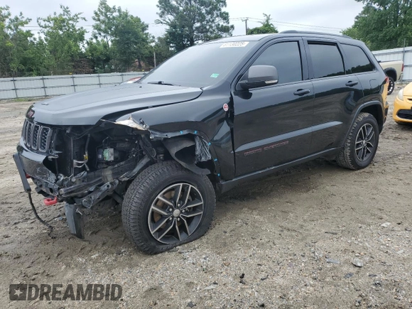 2017 Jeep Grand Cherokee Trailhawk with VIN 1C4RJFLG7HC674060, listed as a Copart auction lot 61130225 with 79,351 mi miles and Salvage title. Bid and sale history available at DreamBid. Image 1.
