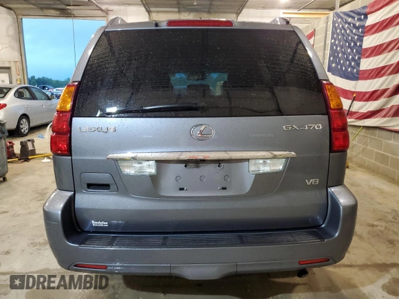 2007 Lexus GX 470 with VIN JTJBT20X870139695, listed as a Copart auction lot 67362474 with 222,269 mi miles and Salvage Title. Bid and sale history available at carsss.com. Image 6.