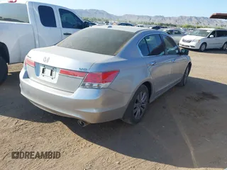 2011 Honda Accord EX-L with VIN 1HGCP3F84BA001559, listed as a IAAI auction lot 42369341 with 144,030 mi miles and . Bid and sale history available at DreamBid. Image 4.