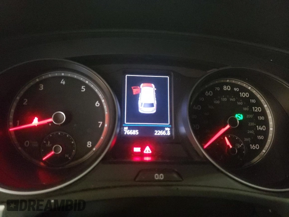 2020 Volkswagen Atlas SE with VIN 1V26C2CA6LC203056, listed as a Copart auction lot 41864945 with 76,685 mi miles and Salvage title. Bid and sale history available at DreamBid. Image 9.