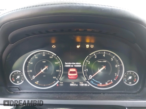 2015 BMW 7 Series 750Li xDrive with VIN WBAYF8C52FD654892, listed as a IAAI auction lot 41368616 with 158,140 mi miles. Bid and sale history available at carsss.com. Image 7.