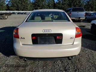 2002 Audi A6 3.0L with VIN WAULT54B62N043421, listed as a Copart auction lot 79695004 with 142,457 mi miles and Clean Title. Bid and sale history available at carsss.com. Image 6.