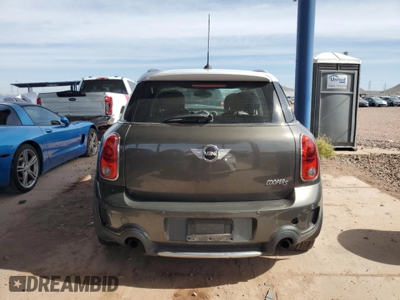 2012 MINI Countryman S z VIN WMWZC5C52CWL55608, wystawiony jako Copart lot #56424275 z przebiegiem 126 669 mil mil oraz Szkoda całkowita • Salvage title. Historia ofert i sprzedaży dostępna na DreamBid. Obrazek 6.