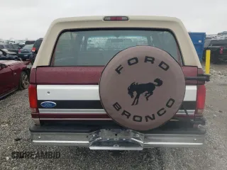 1996 Ford Bronco Custom with VIN 1FMEU15H7TLB67016, listed as a Copart auction lot 43911765 with 150,183 mi miles and Salvage Title. Bid and sale history available at DreamBid. Image 6.