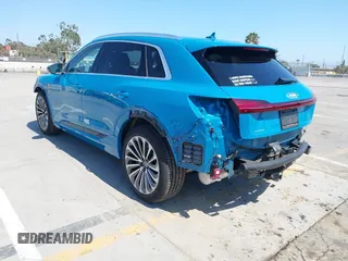 2019 Audi e-tron Prestige with VIN WA1VABGE1KB020498, listed as a IAAI auction lot 42663242 with 46,258 mi miles and . Bid and sale history available at DreamBid. Image 3.