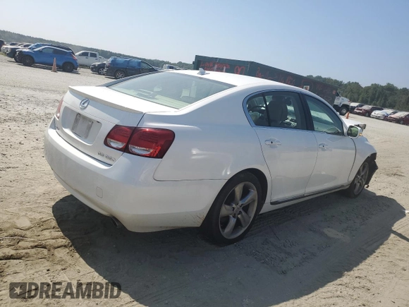 2008 Lexus GS 350 with VIN JTHBE96S580037725, listed as a Copart auction lot 68971684 with 87,385 mi miles and Salvage Title. Bid and sale history available at carsss.com. Image 3.