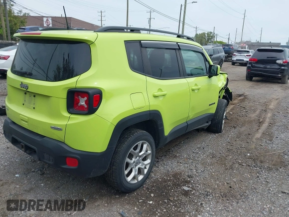2018 Jeep Renegade Latitude with VIN ZACCJBBB9JPH66373, listed as a IAAI auction lot 42333207 with 179,115 mi miles and . Bid and sale history available at DreamBid. Image 4.