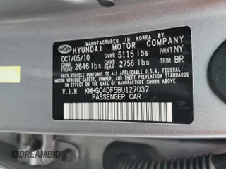 2011 Hyundai Genesis with VIN KMHGC4DF5BU127037, listed as a Copart auction lot 75053954 with Not Provided miles and Non Repairable. Bid and sale history available at carsss.com. Image 13.