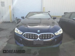 2023 BMW 8 Series 840i with VIN WBAAE2C04PCL62366, listed as a Copart auction lot 55849624 with 21,565 mi miles. Bid and sale history available at carsss.com. Image 5.