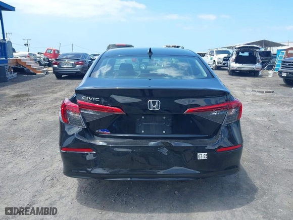 2023 Honda Civic Sedan LX with VIN 2HGFE2F2XPH535795, listed as a IAAI auction lot 40357562 with 23,930 mi miles. Bid and sale history available at carsss.com. Image 16.