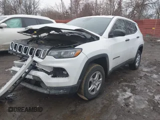 2022 Jeep Compass Sport с VIN 3C4NJDAB8NT106765, выставлен на аукционе IAAI как лот 41669570 с пробегом 74 550 миль миль и . История ставок и продаж доступна на DreamBid. Изображение 2.