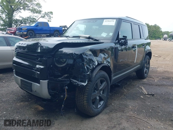2025 Land Rover Defender S with VIN SALEJ7EXXS2442351, listed as a IAAI auction lot 42504524 with 1,959 mi miles and . Bid and sale history available at DreamBid. Image 2.