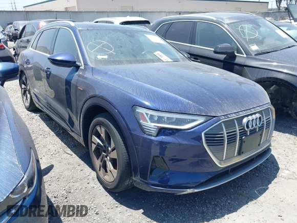 2022 Audi e-tron Premium z VIN WA1AAAGE4NB020119, wystawiony jako IAAI lot #41830433 z przebiegiem 27 591 mil mil oraz . Historia ofert i sprzedaży dostępna na DreamBid. Obrazek 1.