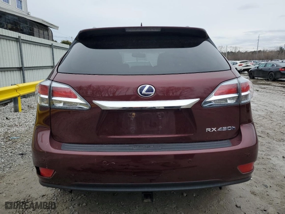 2013 Lexus RX 450h with VIN JTJBC1BAXD2448314, listed as a Copart auction lot 46805655 with 106,474 mi miles and Clean Title. Bid and sale history available at carsss.com. Image 6.