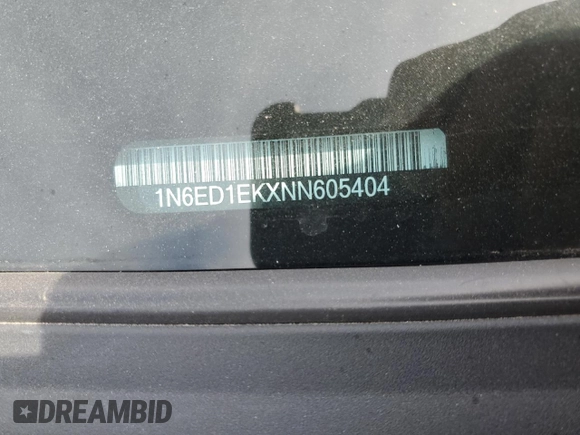 2022 Nissan Frontier SV with VIN 1N6ED1EKXNN605404, listed as a Copart auction lot 53583465 with 59,438 mi miles and Salvage title. Bid and sale history available at DreamBid. Image 13.