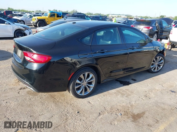 2015 Chrysler 200 S with VIN 1C3CCCBB8FN696188, listed as a IAAI auction lot 41978934 with 107,512 mi miles and . Bid and sale history available at DreamBid. Image 4.
