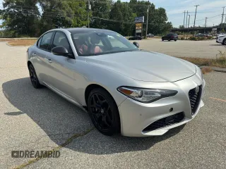 2021 Alfa Romeo Giulia with VIN ZARFANAN7M7642457, listed as a Copart auction lot 46415125 with 121,611 mi miles and Clean Title. Bid and sale history available at carsss.com. Image 1.