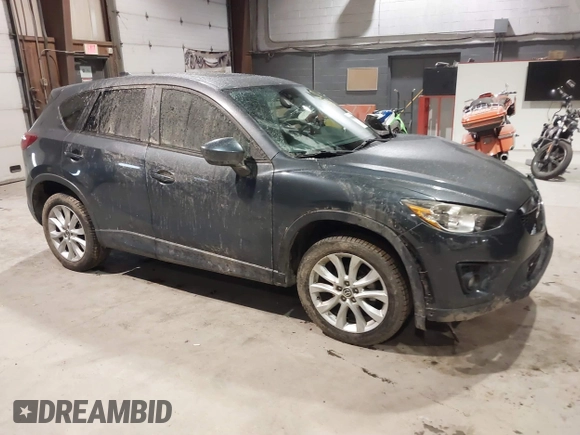 2013 Mazda CX-5 Grand Touring with VIN JM3KE2DE3D0128449, listed as a IAAI auction lot 41161558 with 108,618 mi miles. Bid and sale history available at carsss.com. Image 1.