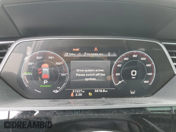 2021 Audi e-tron Sportback Premium Plus with VIN WA12AAGE3MB000740, listed as a Copart auction lot 61276315 with 51,527 mi miles and Salvage title. Bid and sale history available at DreamBid. Image 9.