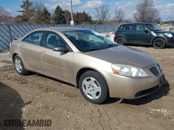 2006 Pontiac G6 1SV z VIN 1G2ZF55B164272088, wystawiony jako IAAI lot #41694126 z przebiegiem 59 900 mil mil oraz . Historia ofert i sprzedaży dostępna na DreamBid. Obrazek 1.