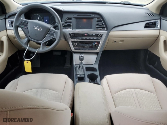 2017 Hyundai Sonata 2.4L with VIN 5NPE24AFXHH556986, listed as a Copart auction lot 46777365 with 64,796 mi miles and Salvage Title. Bid and sale history available at carsss.com. Image 8.