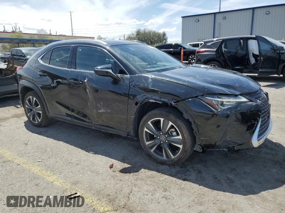 2020 Lexus UX 200 with VIN JTHX3JBH4L2029894, listed as a Copart auction lot 53101095 with 44,695 mi miles and Salvage title. Bid and sale history available at DreamBid. Image 4.