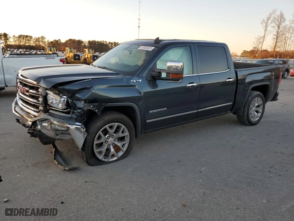 2017 GMC Sierra 1500 SLT with VIN 3GTU2NEC8HG224958, listed as a Copart auction lot 87925525 with 75,243 mi miles and Salvage Title. Bid and sale history available at carsss.com. Image 1.