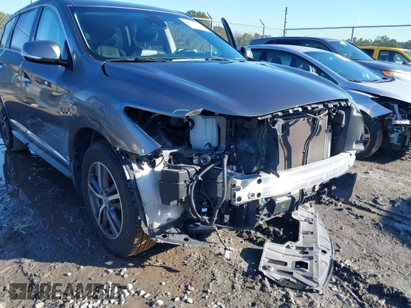 2019 Infiniti QX60 LUXE with VIN 5N1DL0MN7KC532048, listed as a IAAI auction lot 41206582 with 77,675 mi miles. Bid and sale history available at carsss.com. Image 17.