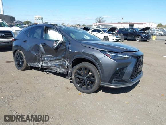 2022 Lexus NX with VIN JTJKGCEZ4N5001611, listed as a IAAI auction lot 40570656 with 30,967 mi miles. Bid and sale history available at carsss.com. Image 1.