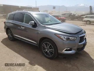 2018 Infiniti QX60 with VIN 5N1DL0MM7JC505146, listed as a Copart auction lot 52572145 with 75,057 mi miles and Salvage Title. Bid and sale history available at DreamBid. Image 4.