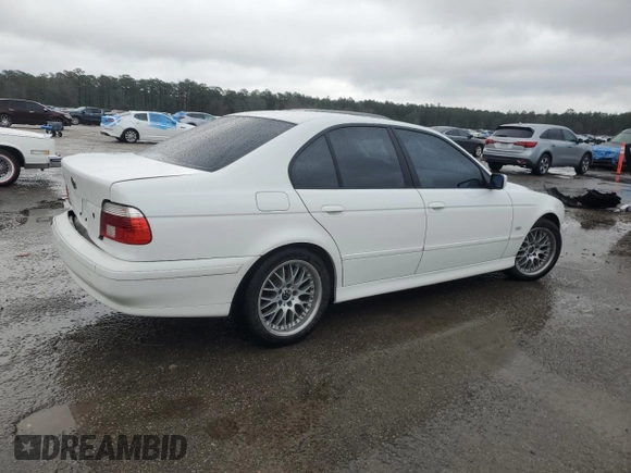 2002 BMW 5 Series 530iA with VIN WBADT63402CH93800, listed as a Copart auction lot 48460245 with 227,449 mi miles and Salvage Title. Bid and sale history available at carsss.com. Image 3.