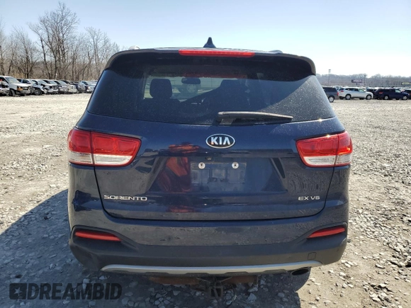 2016 Kia Sorento EX with VIN 5XYPHDA51GG181283, listed as a Copart auction lot 48399645 with 138,688 mi miles and Salvage Title. Bid and sale history available at carsss.com. Image 6.