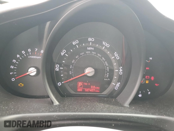 2013 Kia Sportage LX with VIN KNDPB3A25D7448371, listed as a Copart auction lot 53491005 with 187,407 mi miles and Clean title. Bid and sale history available at DreamBid. Image 9.
