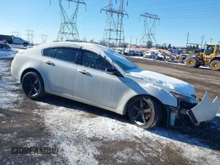 2012 Acura TL Tech Auto with VIN 19UUA9F5XCA001386, listed as a IAAI auction lot 41378240 with 123,819 mi miles. Bid and sale history available at carsss.com. Image 1.