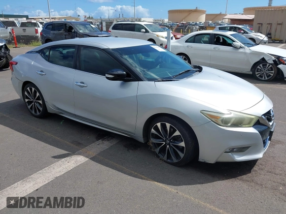 2016 Nissan Maxima SV with VIN 1N4AA6AP5GC395274, listed as a IAAI auction lot 41616698 with 102,736 mi miles and . Bid and sale history available at DreamBid. Image 1.