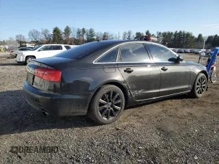 2013 Audi A6 Premium Plus with VIN WAUGGAFC6DN030112, listed as a Copart auction lot 47592835 with 196,190 mi miles and Salvage title. Bid and sale history available at DreamBid. Image 3.
