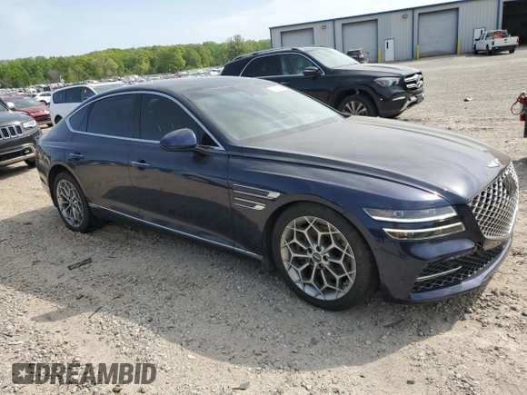2021 Genesis G80 2.5T z VIN KMTGB4SC2MU082711, wystawiony jako Copart lot #52670845 z przebiegiem 60 471 mil mil oraz Szkody całkowita. Historia ofert i sprzedaży dostępna na DreamBid. Obrazek 4.