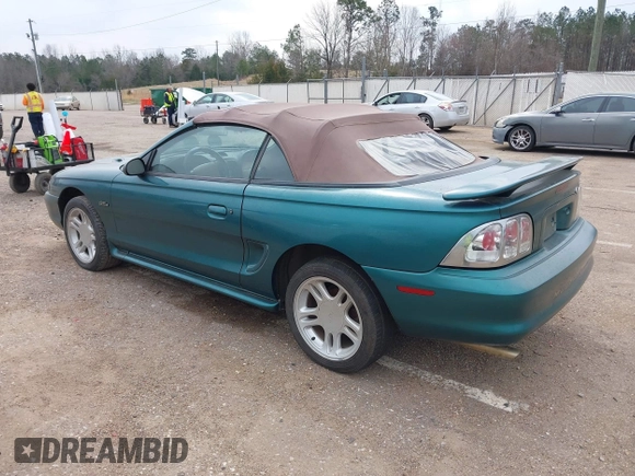 1996 Ford Mustang GT with VIN 1FALP45X7TF129303, listed as a IAAI auction lot 41698238 with 130,181 mi miles. Bid and sale history available at carsss.com. Image 3.