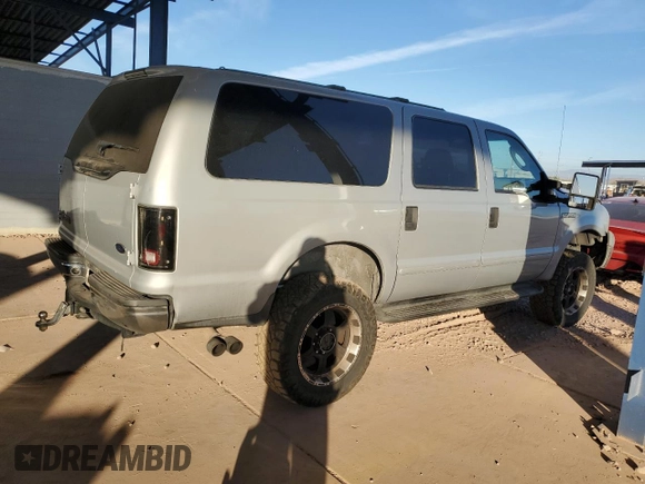 2005 Ford Excursion Special Serv with VIN 1FMNU40L65EB83177, listed as a Copart auction lot 86405534 with 147,144 mi miles and Salvage title. Bid and sale history available at DreamBid. Image 3.