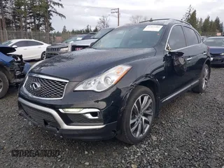 2017 Infiniti QX50 with VIN JN1BJ0RP2HM384036, listed as a IAAI auction lot 41422304 with 89,843 mi miles. Bid and sale history available at carsss.com. Image 2.